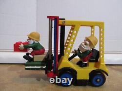 Dept. 56 North Pole Lego Warehouse Forklift #56.56819 Working Condition