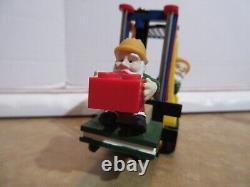 Dept. 56 North Pole Lego Warehouse Forklift #56.56819 Working Condition