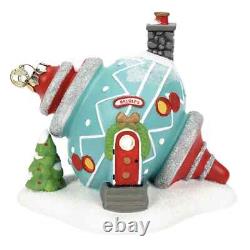 Dept 56 North Pole Lit House Bauble's Ornament Factory 5 Decor