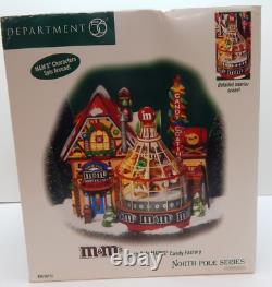 Dept 56 North Pole M&M's Candy Factory #56773 Good Condition Works Well! WithBox