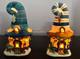 Dept 56 North Pole Merry Lane Cottages 7 & 8, Nib- 2 Pc Set- Rare