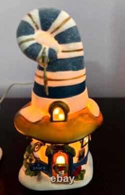 Dept 56 North Pole Merry Lane Cottages 7 & 8, NIB- 2 Pc Set- Rare