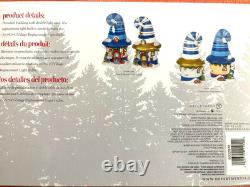 Dept 56 North Pole Merry Lane Cottages 7 & 8, NIB- 2 Pc Set- Rare