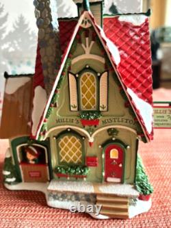 Dept 56 North Pole Millie's Mistletoe Box Set NIB, Sliver Series