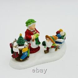 Dept 56 North Pole More Yarn For Your Stockings Xmas Village Accessory 56874