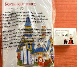 Dept 56 North Pole- New Year's Eve Center sold with Ringing In New Year NIB- Rare