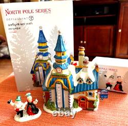 Dept 56 North Pole- New Year's Eve Center sold with Ringing In New Year NIB- Rare