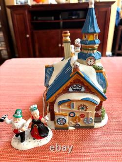 Dept 56 North Pole- New Year's Eve Center sold with Ringing In New Year NIB- Rare