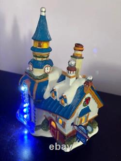 Dept 56 North Pole- New Year's Eve Center sold with Ringing In New Year NIB- Rare