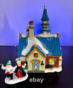 Dept 56 North Pole- New Year's Eve Center sold with Ringing In New Year NIB- Rare