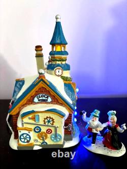 Dept 56 North Pole- New Year's Eve Center sold with Ringing In New Year NIB- Rare