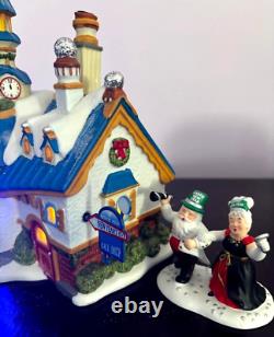 Dept 56 North Pole- New Year's Eve Center sold with Ringing In New Year NIB- Rare