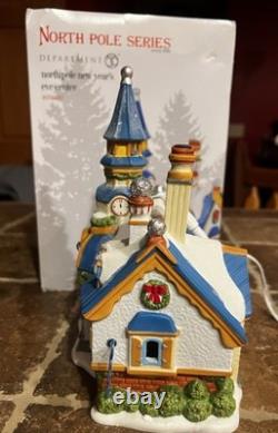 Dept 56 North Pole New Year's Eve CenterSKU 4056667 Intro 2017 Retired 2017