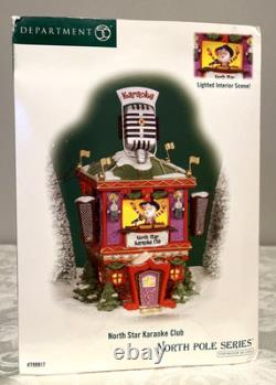 Dept 56 North Pole North Star Karaoke Club 799917 + Karaoke Night 799955