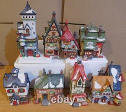 Dept 56 North Pole Original 7 Buildings Spells NORTH POLE MIB