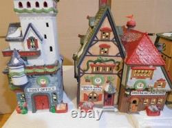 Dept 56 North Pole Original 7 Buildings Spells NORTH POLE MIB