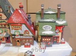 Dept 56 North Pole Original 7 Buildings Spells NORTH POLE MIB