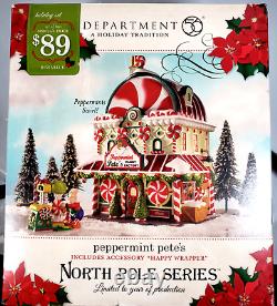 Dept 56 North Pole PEPPERMINT PETE'S CANDY FACTORY Swirling Candies 4016904 IOB