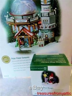 Dept 56 North Pole POLAR POWER COMPANY + SPARKY THE PLANT MANAGER MIB Village