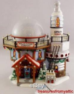 Dept 56 North Pole POLAR POWER COMPANY + SPARKY THE PLANT MANAGER MIB Village