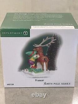 Dept 56 North Pole PRANCER Reindeer 807236 Christmas Village Accessory