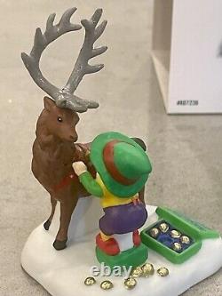 Dept 56 North Pole PRANCER Reindeer 807236 Christmas Village Accessory