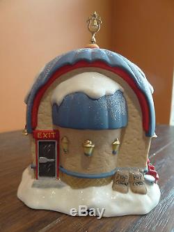 Dept 56 North Pole Petting Zoo Polar Palace Theater Movie Bear Christmas Village