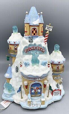 Dept 56 North Pole Polar Bear Palace MISSING 2 FLAGS & 1 BEAR #799918