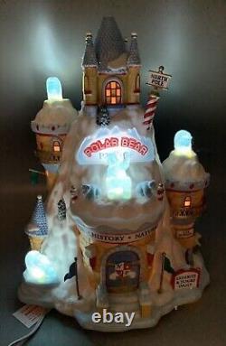 Dept 56 North Pole Polar Bear Palace MISSING 2 FLAGS & 1 BEAR #799918