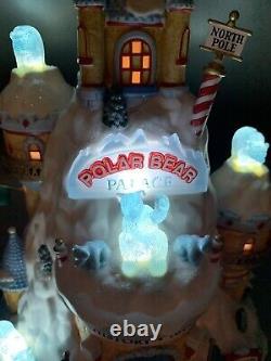 Dept 56 North Pole Polar Bear Palace MISSING 2 FLAGS & 1 BEAR #799918