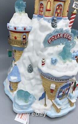 Dept 56 North Pole Polar Bear Palace MISSING 2 FLAGS & 1 BEAR #799918