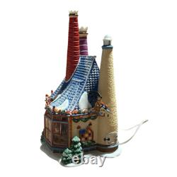 Dept 56 North Pole Porcelain Building Works Village House 30 Anniversay RETIRED