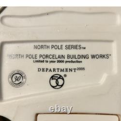 Dept 56 North Pole Porcelain Building Works Village House 30 Anniversay RETIRED