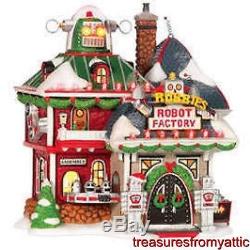 Dept 56 North Pole ROBBIE'S ROBOT FACTORY #799998 NRFB LtdEd Village Retire 2008