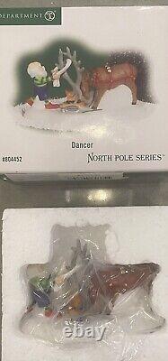 Dept 56 North Pole Reindeer DANCER 804452 Christmas Village Accessory