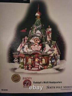 Dept 56 North Pole Rudolph's Misfit Headquarters #56769 Christmas Village NIB