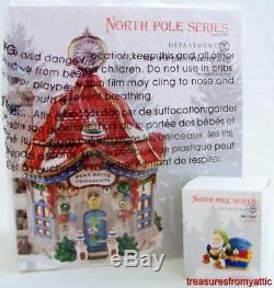 Dept 56 North Pole STAR BRITE GLASS ORNAMENT SHOP + NICE SAVE NRFB Village 2013