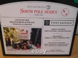 Dept 56 North Pole Santa's Boot Shop 1st Edition #6013444FE NIB Free Ship
