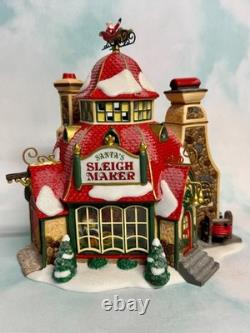 Dept 56 North Pole Santa's Sleigh Maker 56950 St 2 Ltd Ed Hand Numbered Mint