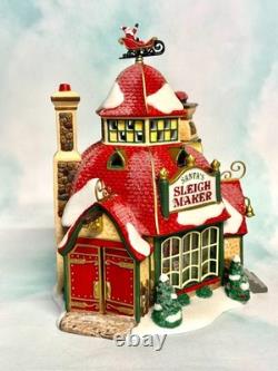 Dept 56 North Pole Santa's Sleigh Maker 56950 St 2 Ltd Ed Hand Numbered Mint