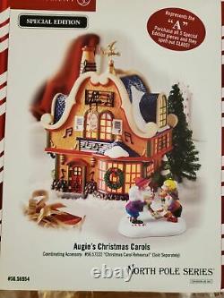 Dept 56 North Pole Series Augie's Christmas Carols #56954 Christmas Village New