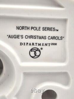 Dept 56 North Pole Series Augie's Christmas Carols #56954 LTD EDITION IN BOX