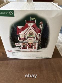 Dept 56 North Pole Series Barbie Boutique 2001 Christmas Village 56739