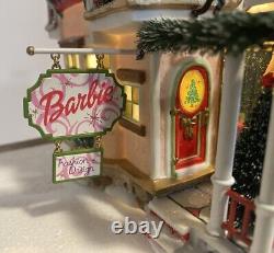 Dept 56 North Pole Series Barbie Boutique 2001 Christmas Village Lights Up 56739