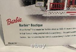 Dept 56 North Pole Series Barbie Boutique 2001 Christmas Village Lights Up 56739