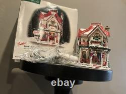 Dept 56 North Pole Series Barbie Boutique Lighted XMAS Village House 2001 NEW X