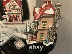 Dept 56 North Pole Series Barbie Boutique Lighted XMAS Village House 2001 NEW X