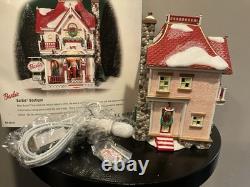 Dept 56 North Pole Series Barbie Boutique Lighted XMAS Village House 2001 NEW X