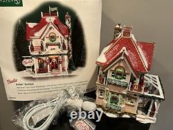Dept 56 North Pole Series Barbie Boutique Lighted XMAS Village House 2001 NEW X