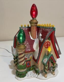 Dept 56 North Pole Series Brite Lites Bulb Factory Christmas Village Building